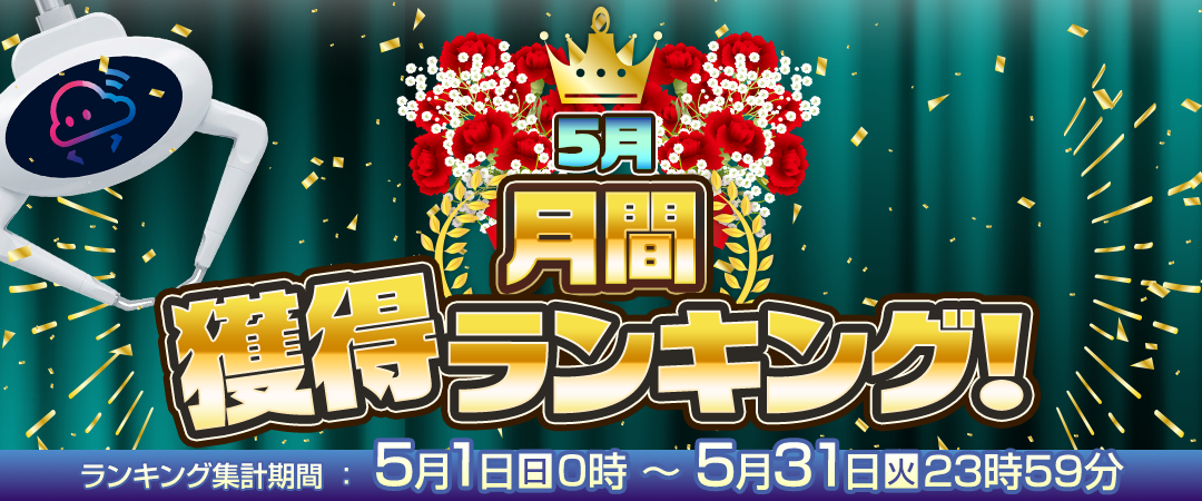 5月月間獲得ランキング