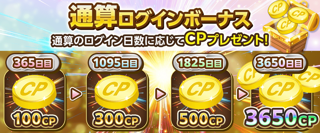 通算ログインボーナス