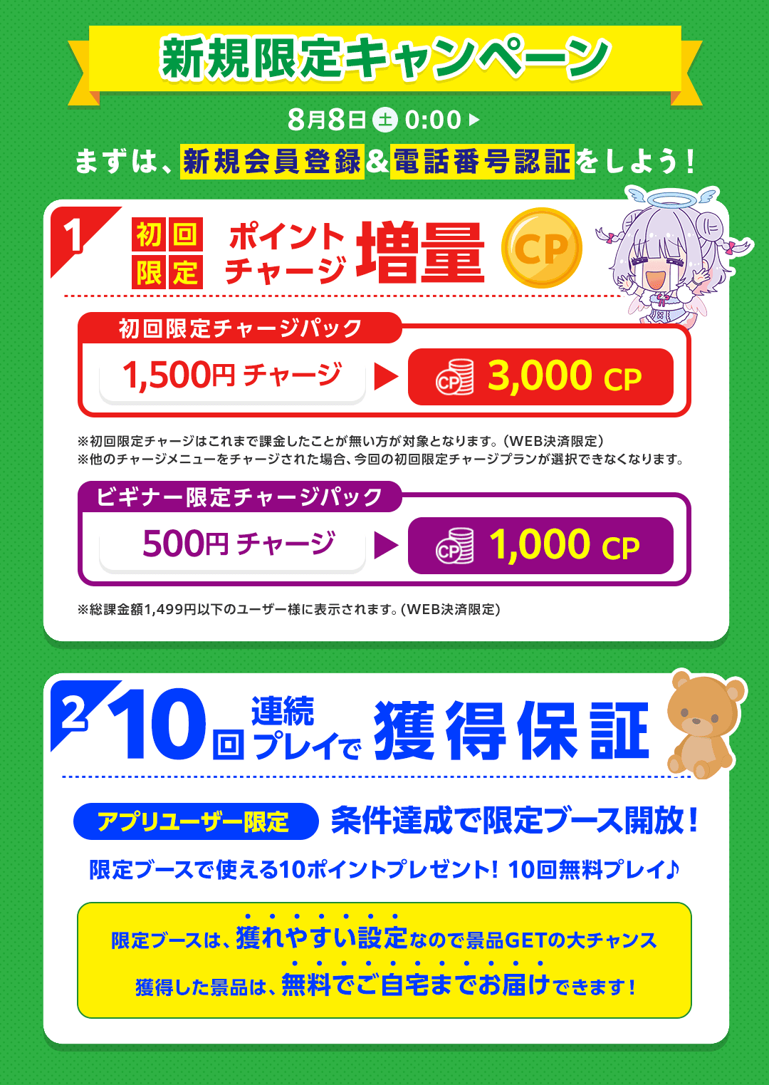 新規限定キャンペーン概要