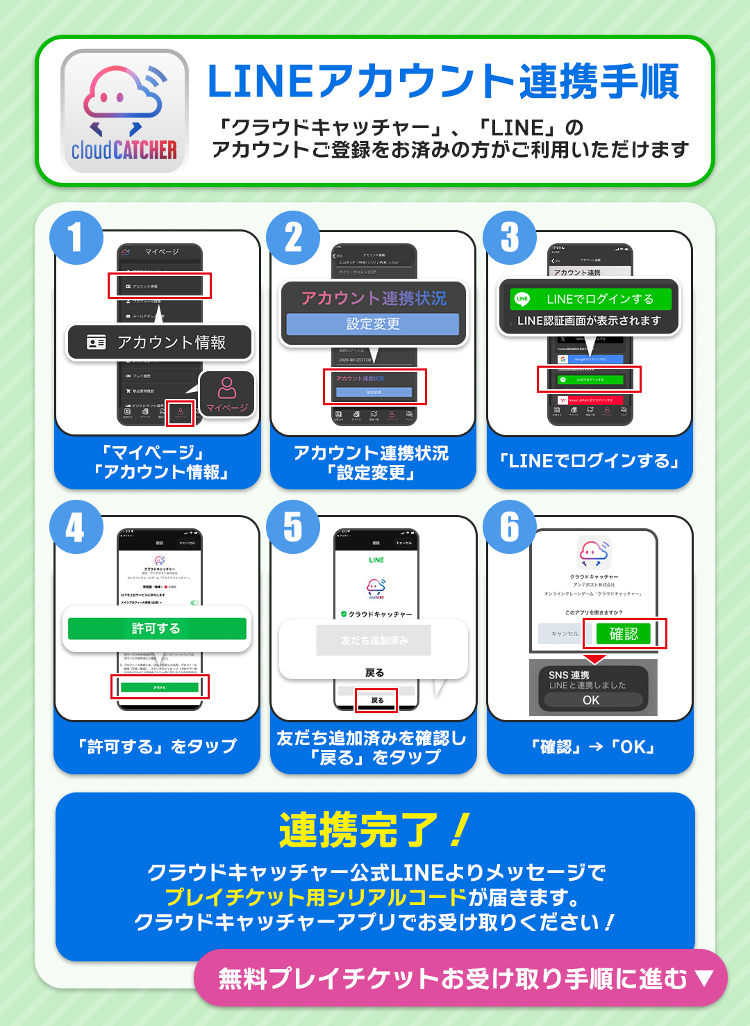 アカウント連携手順